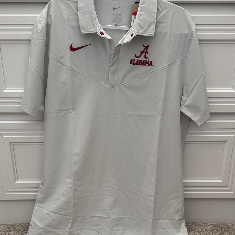 Men’s Nike Official On-Field Dri-Fit Alabama Button Polo Shirt